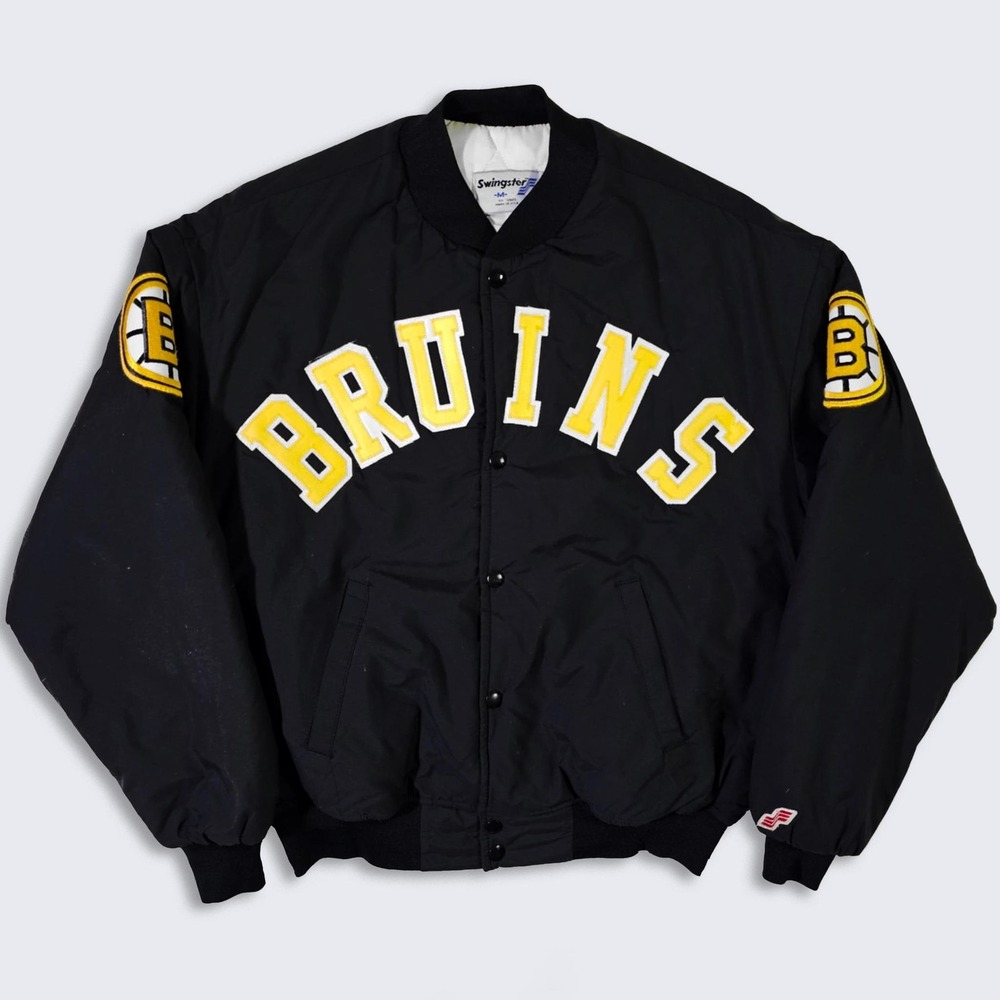 Boston Bruins Vintage 90s Swingster Bomber Varsity Jacket